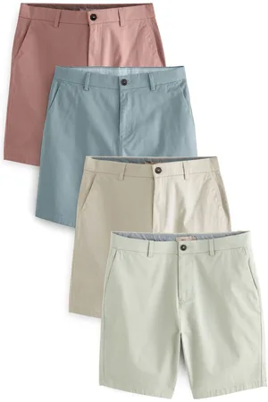 Next Straight Fit Stretch Chino Shorts 4 Pack 34W x 31L (UK 34 R)