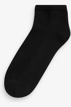 Next Black Cushion Sole Trainer Socks 4 Pack One
