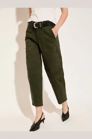 Baukjen Green Amelia Barrel Leg Cargo Trousers AU 14