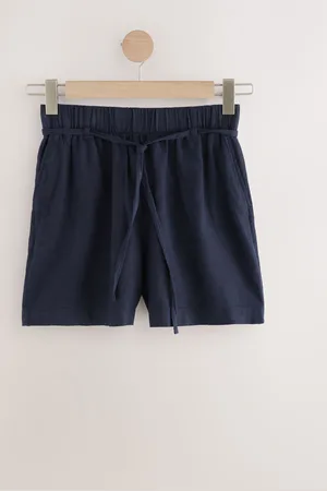 Next Tie Waist Linen Blend Boy Shorts 6