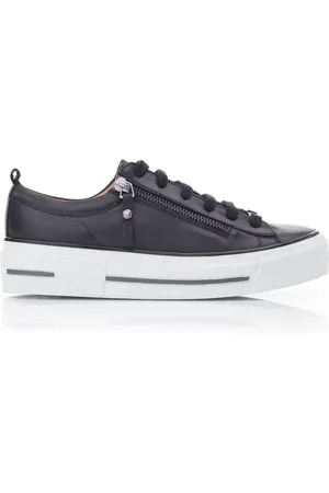 Moda In Pelle FILICIAN CHUNKY LEATHER TRAINER WITH ZIP AND LACE-UP CLOSURE AU 5 (EU 36)