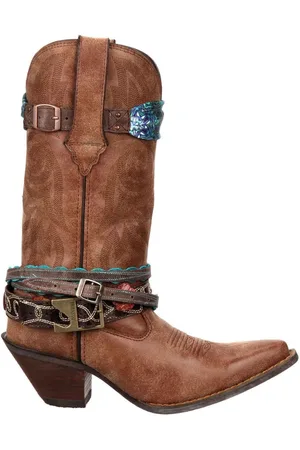 Durango Brown Crush Mid Boots AU 7 (EU 38)