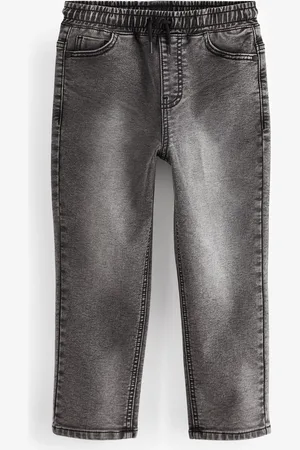 Next Grey Loose Fit Stretch Elasticated Waist Jeans (3-16yrs) 7 Years (122cm)