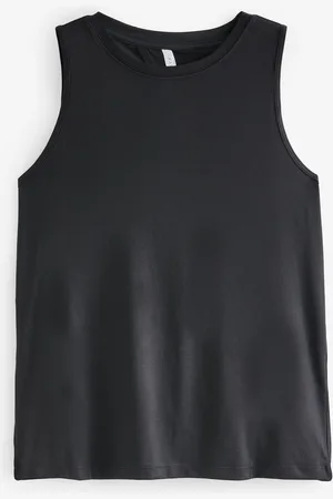 Fabletics Black DryFlex Open Back Tank L
