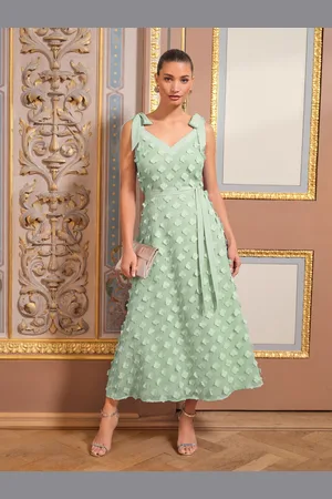 Love & Roses Tie Shoulder Midi Dress AU 10