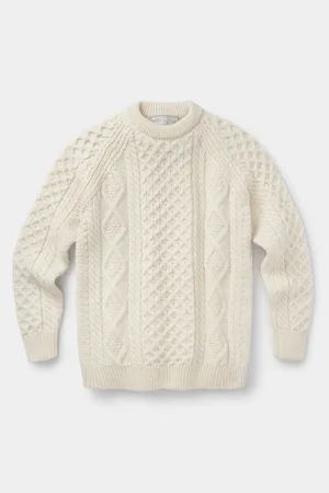 Aubin Aran Wool Jumper XXL
