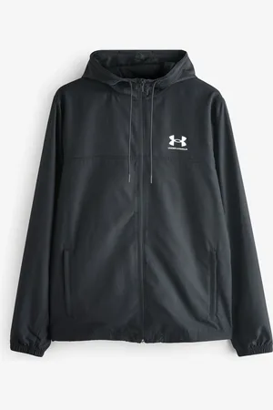 Under Armour Black Rival Windbreaker Jacket L