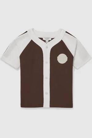 Reiss Nori 3-9 yrs Cotton Waffle-Knit Badge Shirt 4