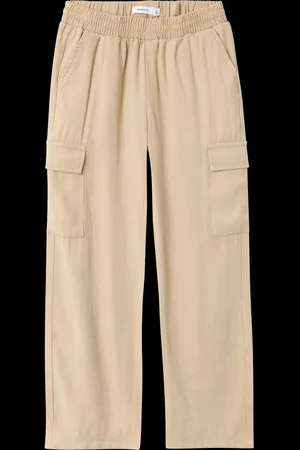 NAME IT Cream Elasticated Waist Cargo Trousers 8 Years (128 cm)