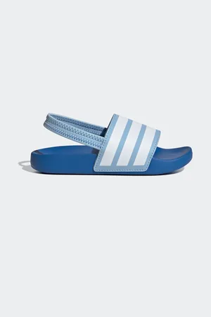 adidas Blue Adilette Estrap Slides AU 13 (EU 32)