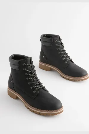 Next Black Standard/Wide Fit Forever Comfort Casual Lace-Up Ankle Boots AU 7.5 (EU 38.5)