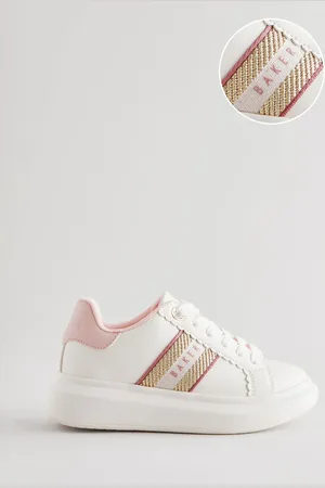 Ted Baker Girls Chunky Tape White Trainers AU 13 (EU 32)