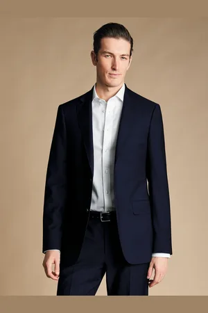 Charles Tyrwhitt Blue Slim Fit Italian Luxury Jacket 38 R