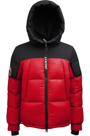 Jack1t Luna Down Hooded Puffer Black Jacket L