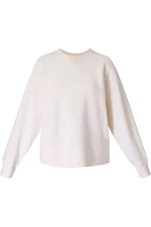 Sweaty Betty White Wind Down Crew Neck Pullover Jumper