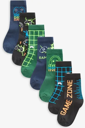 Next Bright Gaming Rich Socks 7 Pack 6-8.5 Jnr