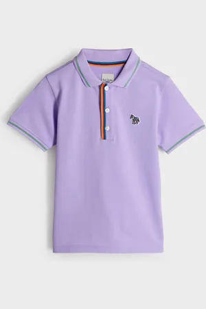 Paul Smith Boys Short Sleeve Zebra Print Polo Shirt 6