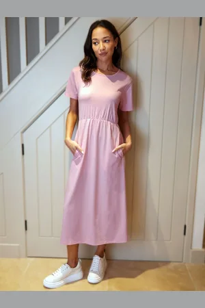 Threadbare 100% Cotton Smock Style Midi Dress 18
