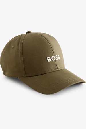 HUGO BOSS Green 100% Cotton Embroidered Logo Cap One