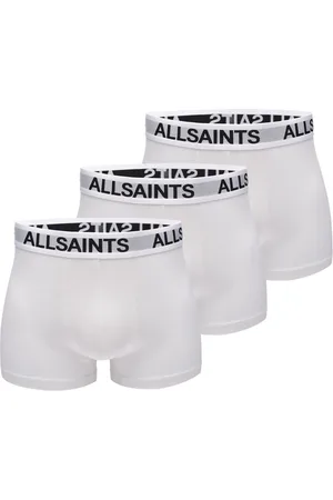 AllSaints AllSaints White Cotton Boxers 3 Pack XL
