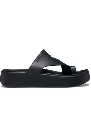 Crocs Black Adults Getaway Platform Toe Loop Sandals AU 6 (EU 36.5)