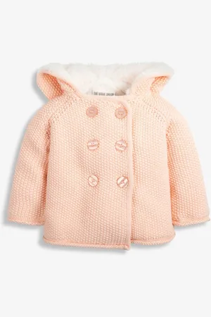 The Little Tailor Baby Pink Pixie Pram Coat 3