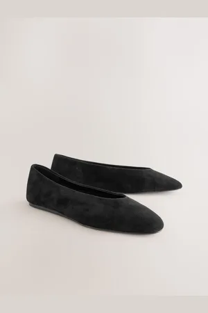 Next Extra Wide Fit Forever Comfort Leather Round Toe Ballerinas AU 9 (EU 41)
