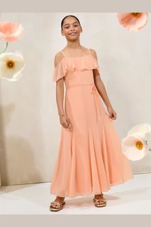 Lipsy London Teen Cold Shoulder Godet Skirt Maxi Occasion Dress (10-16yrs) 12 Years (152cm)