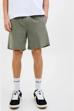 JACK & JONES Linen Blend Drawstring Shorts XL
