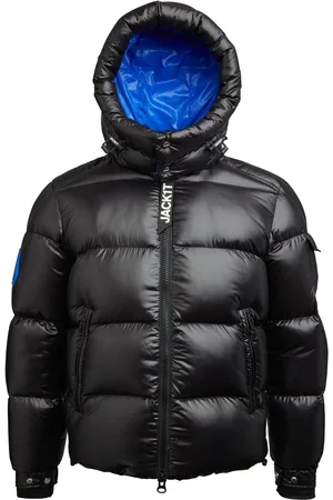 Jack1t EZ Slick Puffer Hooded Black Jacket S