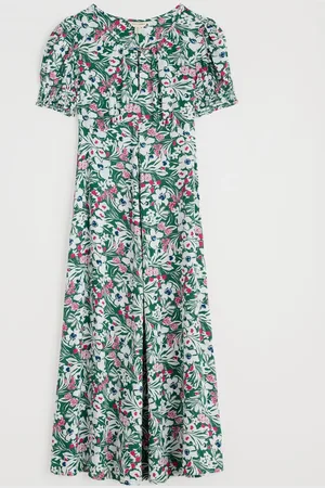 Seasalt Cornwall Marsh Short Sleeve Empire Line Dress AU 26-28