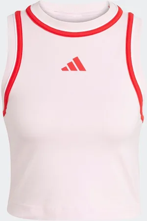 adidas Pink Light Colourblock Crop Vest AU 20-22