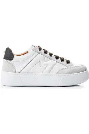 Moda In Pelle Amarante M Stitch Detail Chunky Leather White Trainers AU 6 (EU 37)