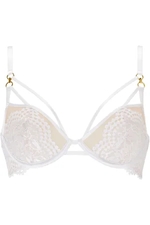 Ann Summers White Lovers Lace Non Padded Plunge Bra 36 D