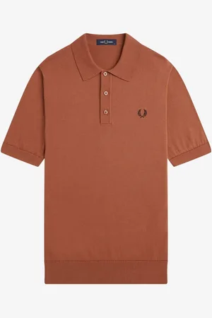 Fred Perry Cotton Knitted Polo Shirt L