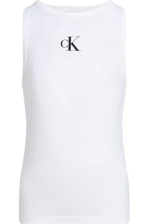 Calvin Klein White Logo Tank Top 16 Years (176cm)