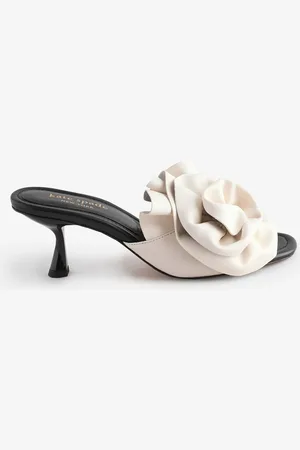 Kate Spade Flourish Heeled Cream Sandals