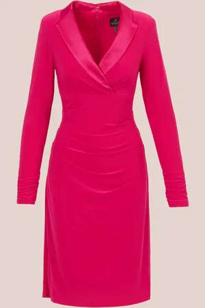 Adrianna Papell Jersey Tuxedo Dress AU 18