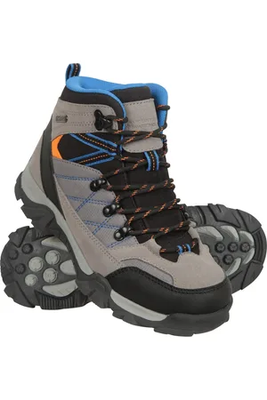 Mountain Warehouse Grey Kids Trail Waterproof Walking Boots AU 3 (EU 35)