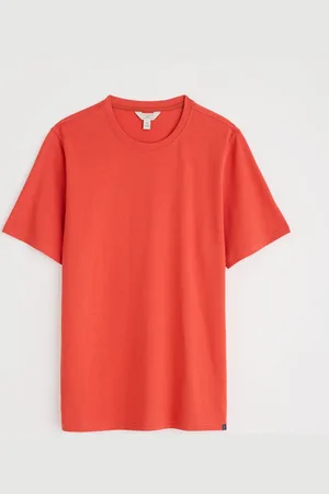 Seasalt Cornwall Orange Mens Merthen 100% Cotton T-Shirt