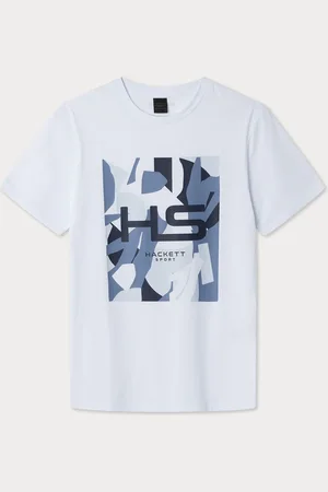Hackett Sport Coral Print T-Shirt L