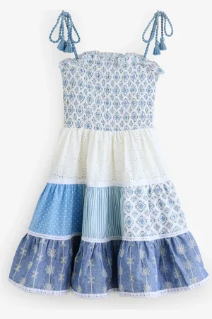 MISS Printed Patch Work 100% Cotton Summer Dress 9298cm
