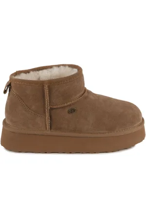 Just Sheepskin Brown Ladies Lottie Mini Boots AU 10 (EU 41)