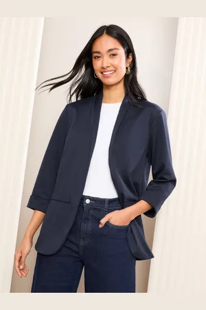 Friends Like These Navy Edge to Edge Ponte Tailored Blazer AU 8