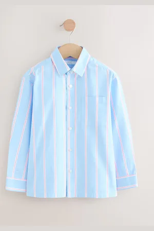Next 100% Cotton Long Sleeve Stripe Shirt (3-16yrs) 7 Years (122cm)