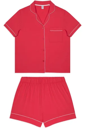 Chelsea Peers Pink TENCEL Modal Short Button Up Pyjamas Set AU 14