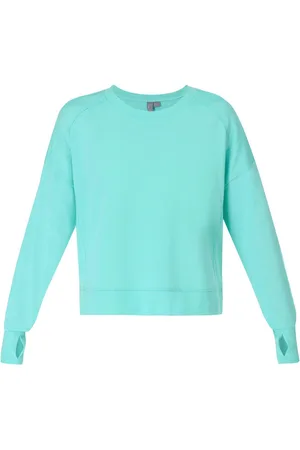 Sweaty Betty Blue After Class Crop Sweatshirt XS