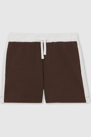 Reiss Cane 3-9 yrs Cotton Waffle-Knit Badge Shorts 4