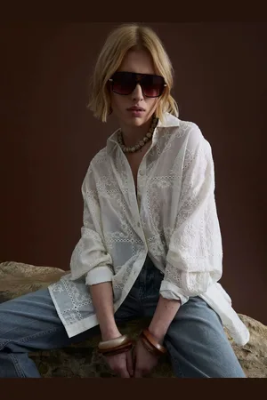 River Island Oversized 100% Cotton Long Sleeve Shirt 14