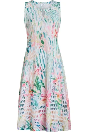 Gina Bacconi Brooklyn Watercolour Floral Print Dress small